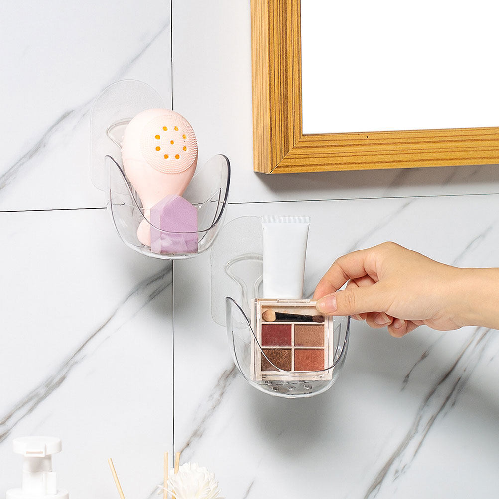 Beauty Makeup Organizer - Wall Mounted Makeup Sponge Holder Beauty