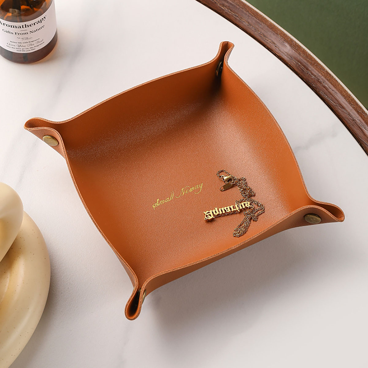 Nordic Style Leather Storage T - Beauty Makeup Box review and price