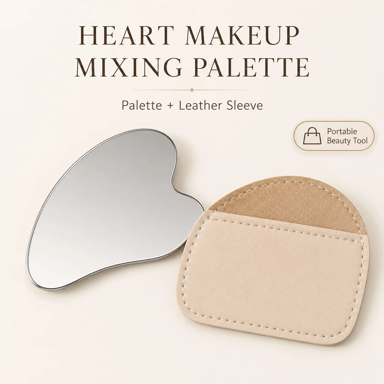 Heart Shaped Stainless Steel M - Beauty Makeup Foundation review and price