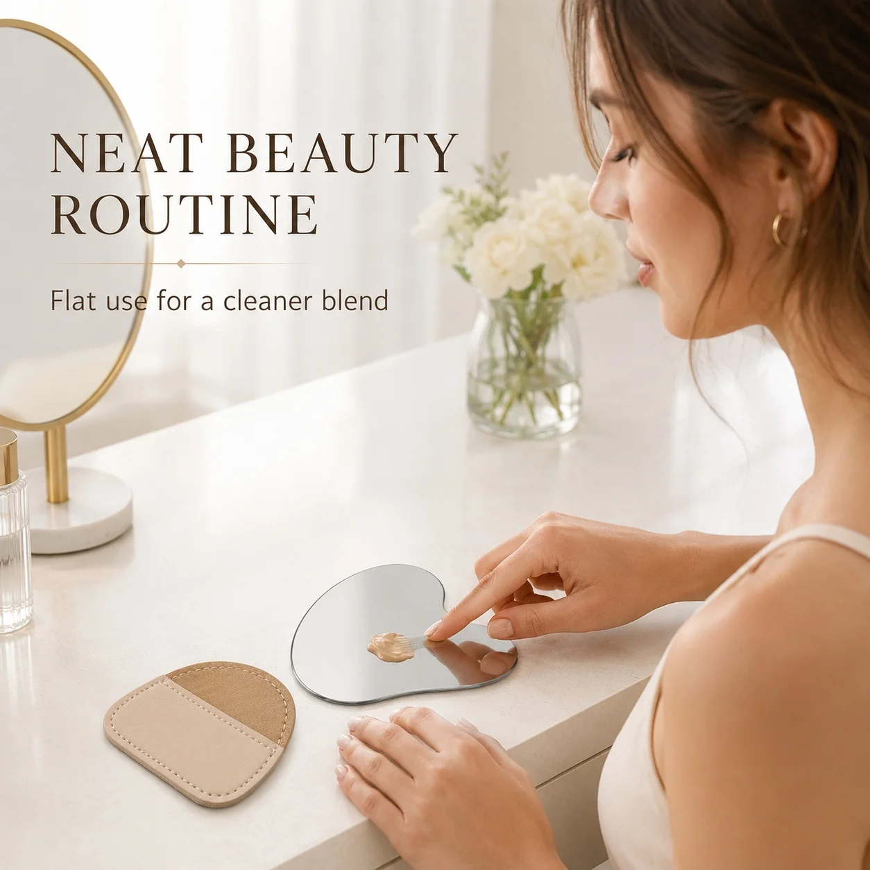 Heart Shaped Stainless Steel M - Beauty Makeup Foundation review and price