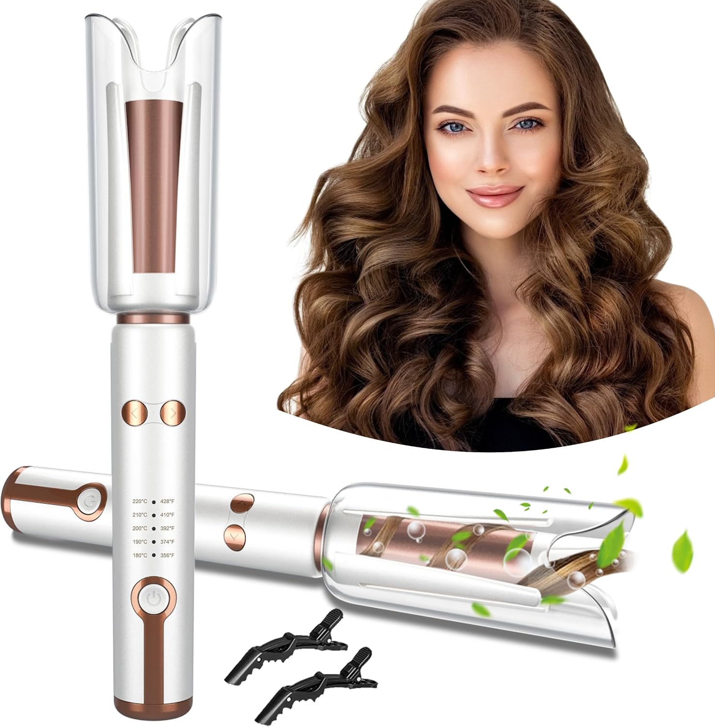 Automatic Rotating Curling Iro - Hair Curling Wand review and price