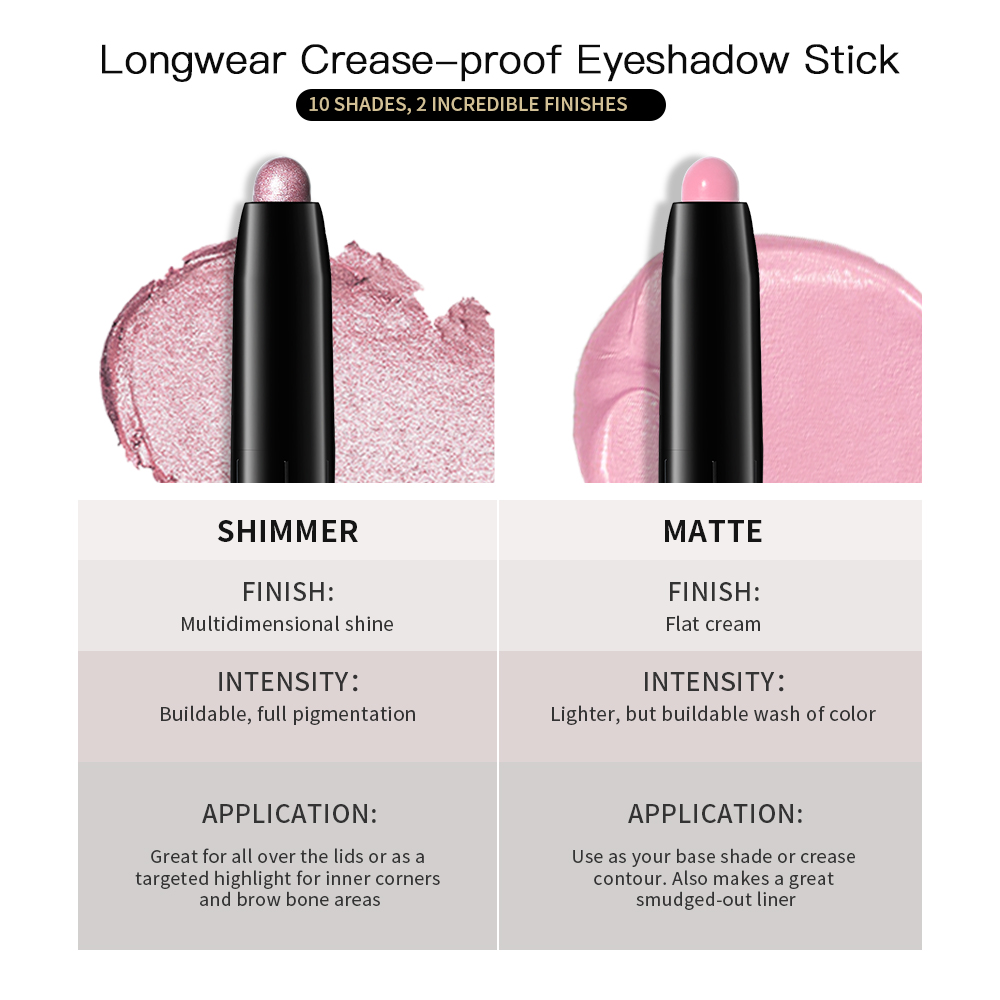 12 Colors Eyeshadow Pencil Sti - Eyeshadow Glitter Pigment review and price