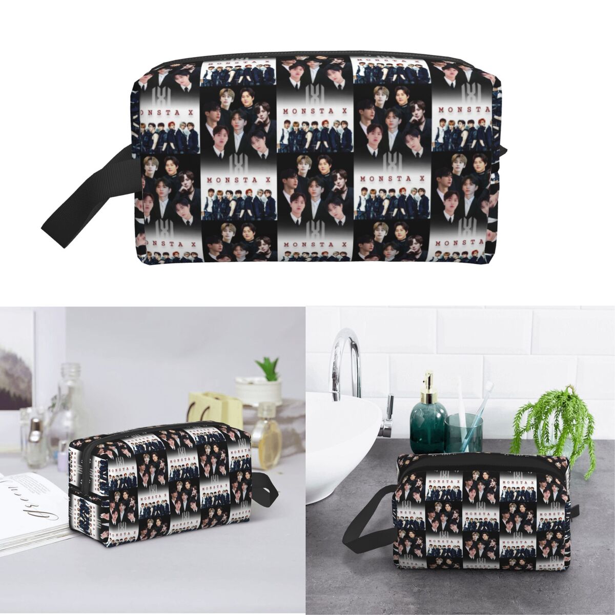 Monsta X Kpop Makeup Bag Cosme - X Beauty Makeup review and price