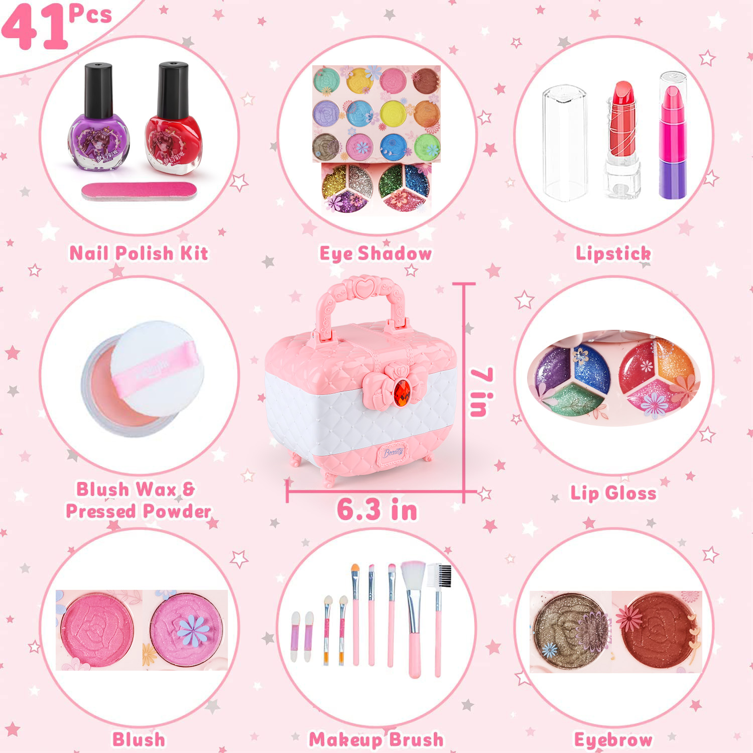 Kids Makeup Toy Kit for Girls, - Beauty Makeup For Kids review and price
