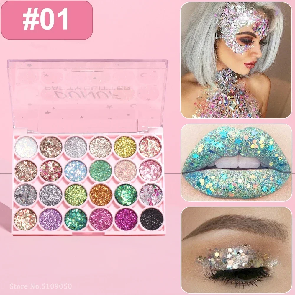 24Colors Body Face Glitter Gel - Eyeshadow Glitter Pigment review and price