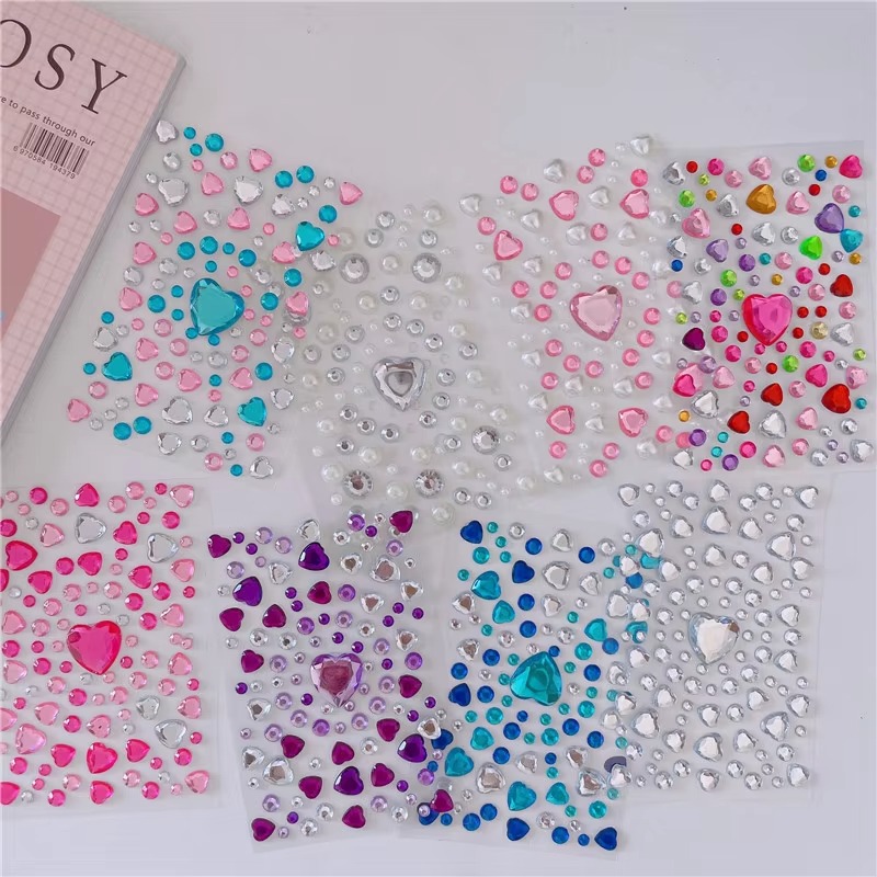3D Bright Glitter Stickers for - Beauty Gems Makeup review and price