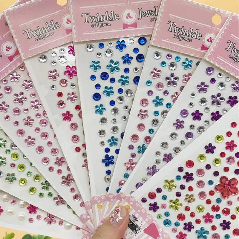 3D Bright Glitter Stickers for - Beauty Gems Makeup review and price