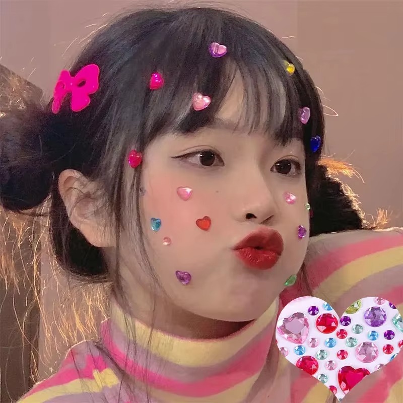 3D Bright Glitter Stickers for - Beauty Gems Makeup review and price