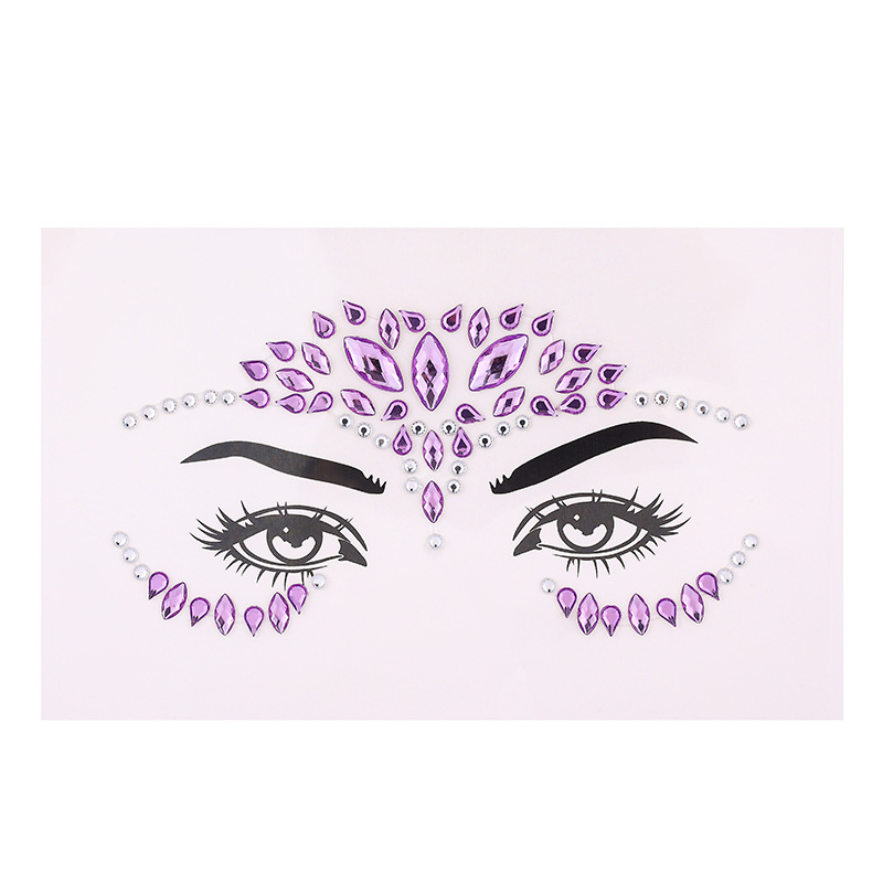 5Pcs/Set Diamond Face Stickers - Beauty Gems Makeup review and price