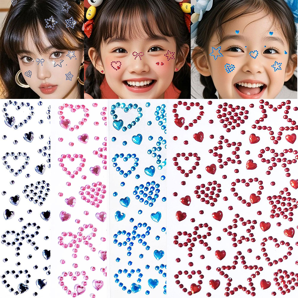 1pcs Heart & Star Bow Shape Fa - Beauty Gems Makeup review and price
