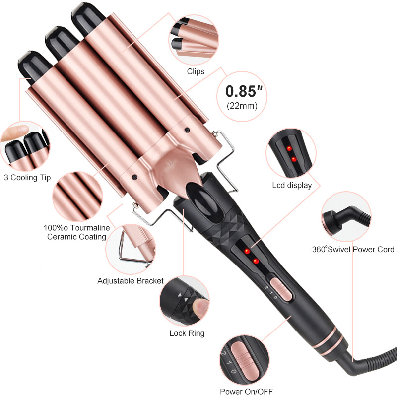 5 in 1 Interchangeable Curling - Hair Curling Wand review and price