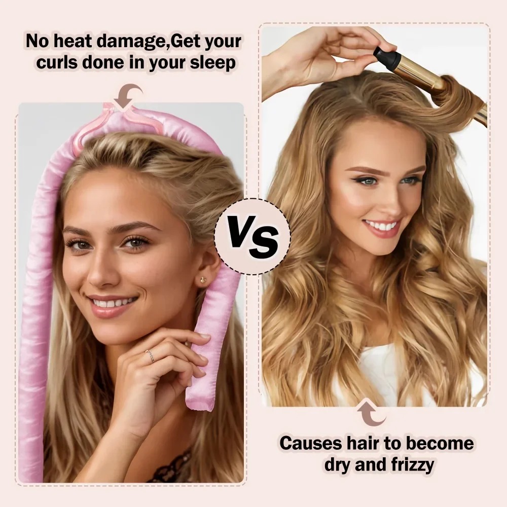No-Heat Curling Iron Set Night - Hair Curling Wand review and price