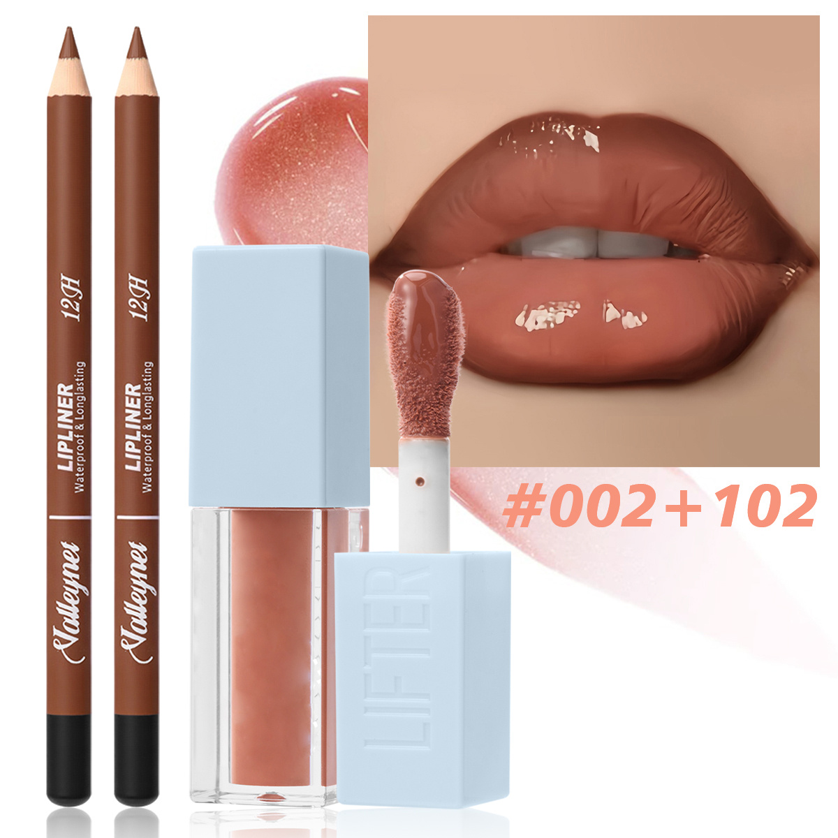 2Pcs/Set Lipliner + Lip Oil Ma - Beauty Linasi Makeup review and price