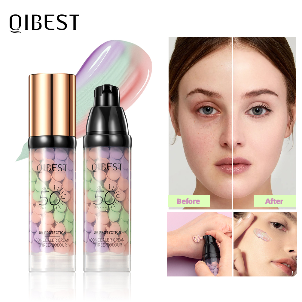 QIBEST Face Makeup Primer Tri- - Beauty Makeup Foundation review and price