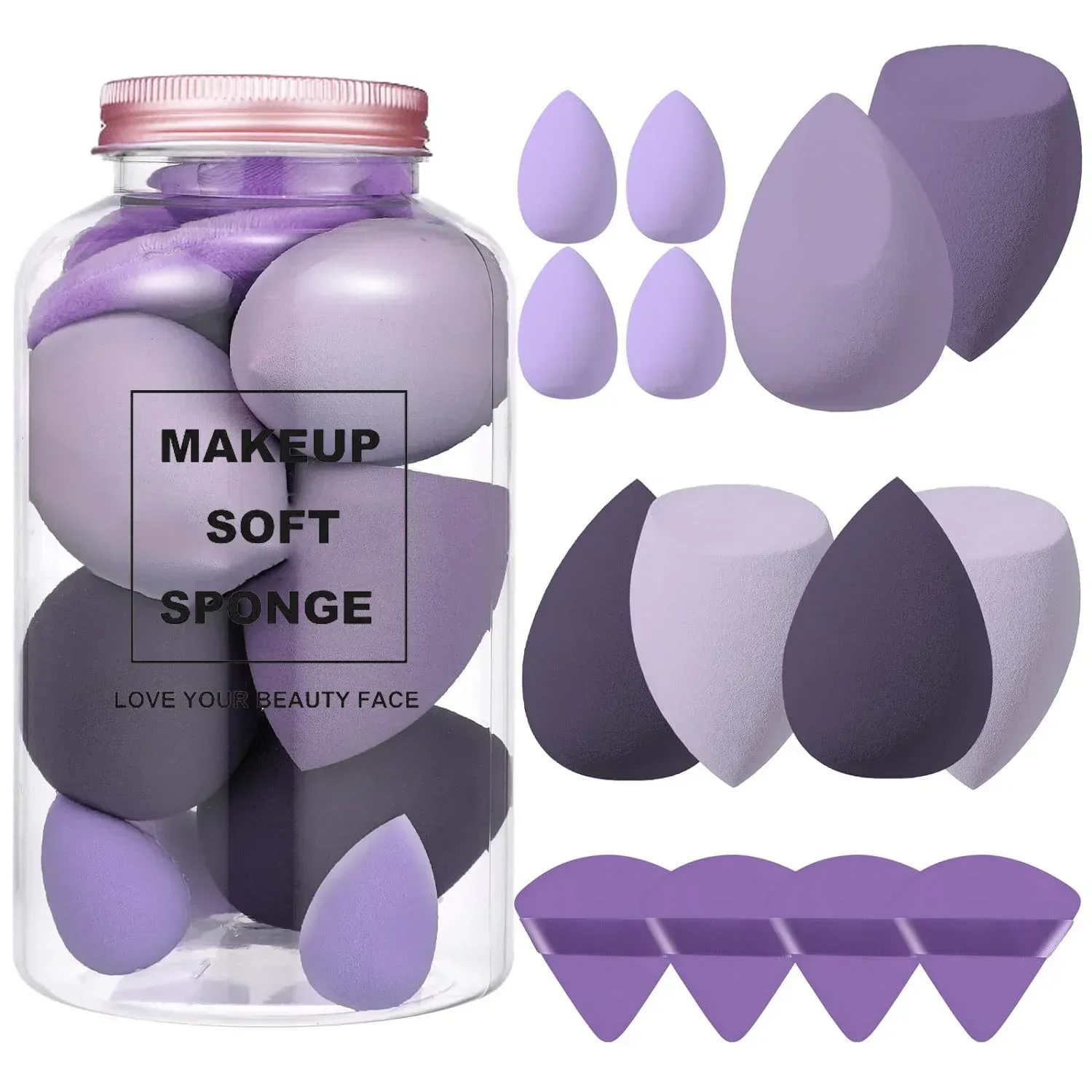 12/14Pcs Makeup Sponge Blender - Beauty Makeup Egg review and price