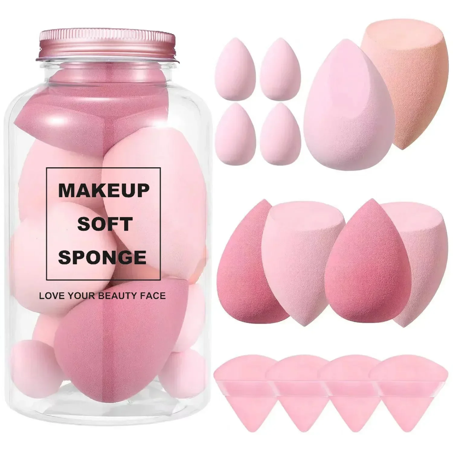 12/14Pcs Makeup Sponge Blender - Beauty Makeup Egg review and price