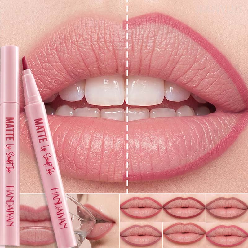 6 Colors Lip Liner Pen Long-La - Beauty Linasi Makeup review and price
