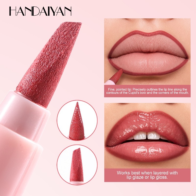6 Colors Lip Liner Pen Long-La - Beauty Linasi Makeup review and price