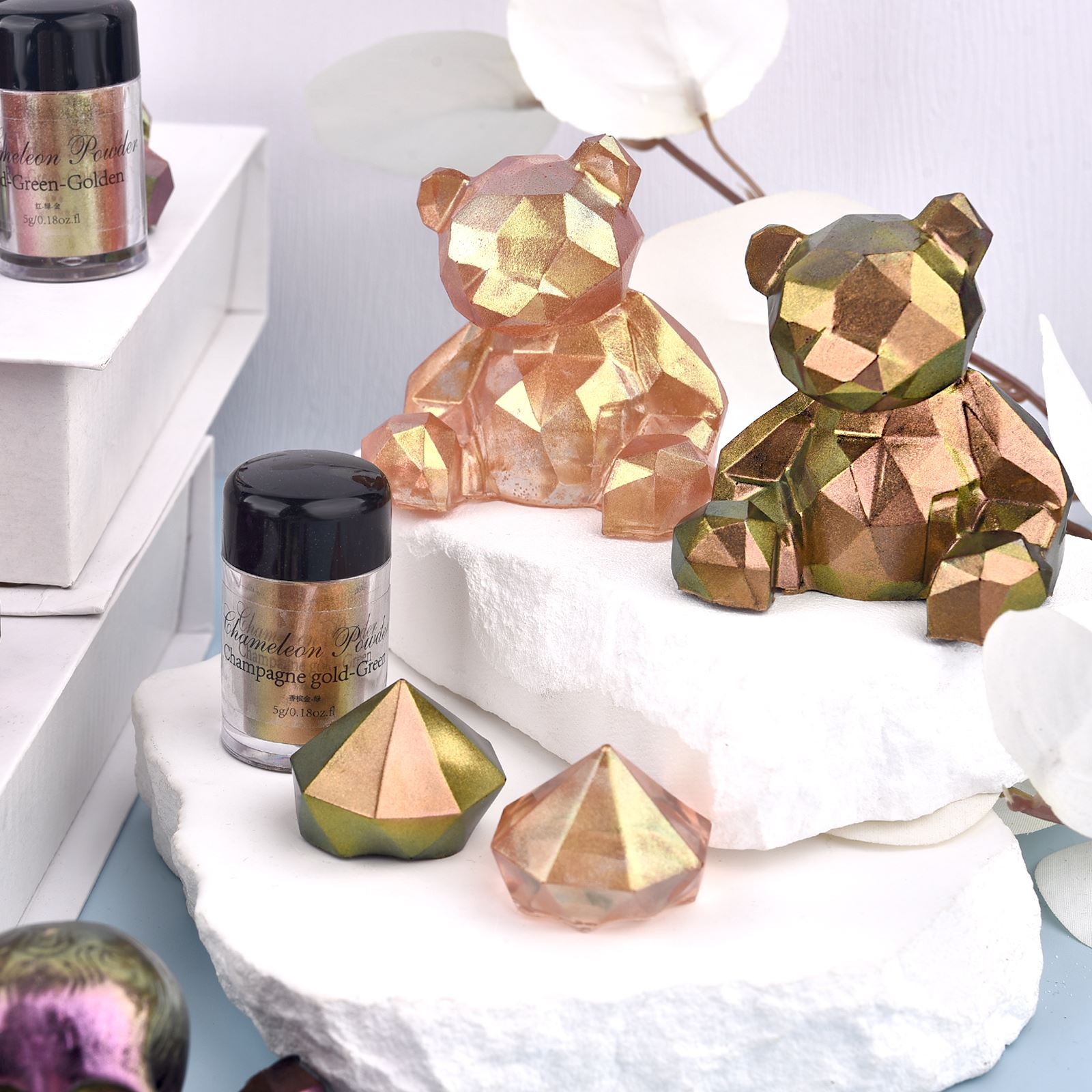 Mirror Chameleon Resin Pigment - Eyeshadow Glitter Pigment review and price