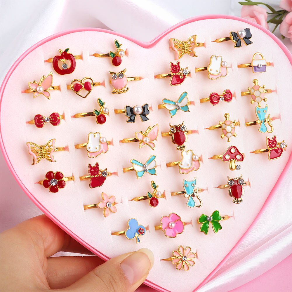 Cute Adjustable Rings for Chil - Beauty Makeup For Kids review and price