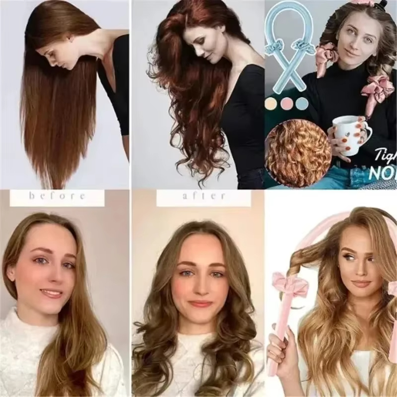 8pcs No-Heat Curling Iron Set  - Hair Curling Wand review and price