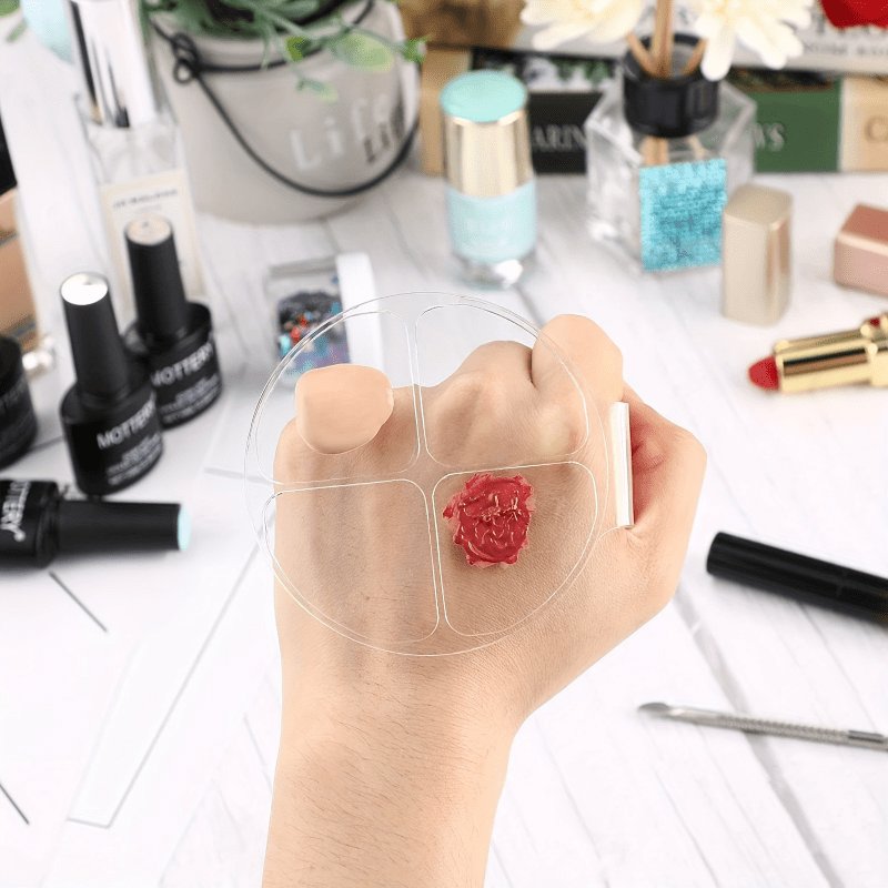 Acrylic Round Four Grid Color  - Beauty Makeup Foundation review and price
