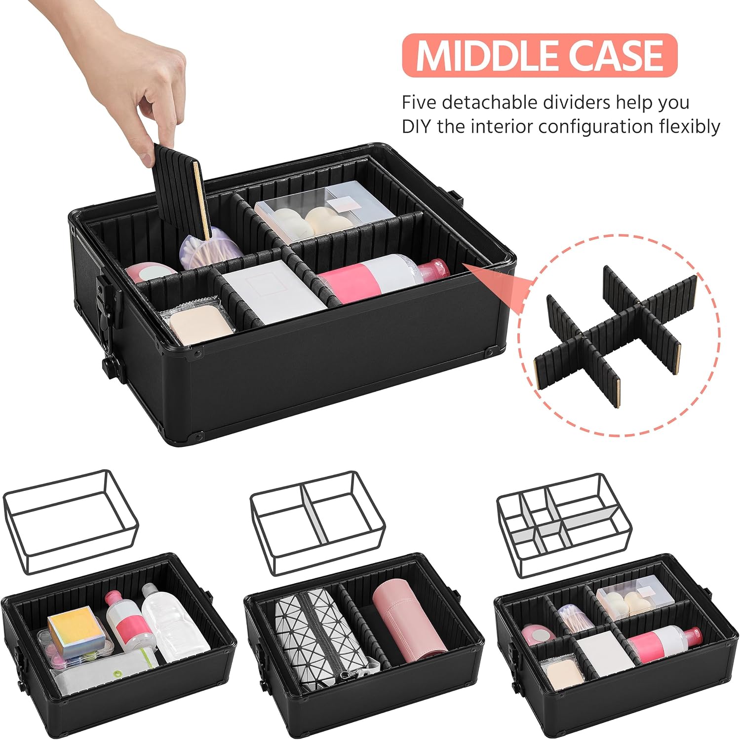 Rolling Makeup Train Case, Cos - Beauty Makeup Box review and price