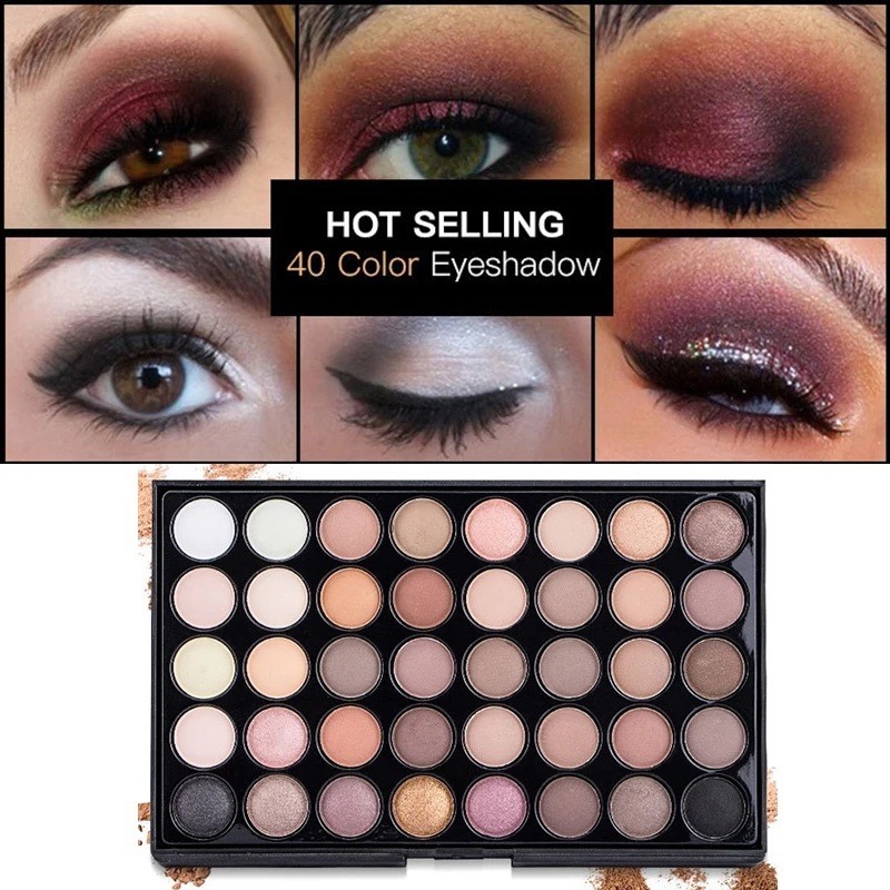 40 Color Eyeshadow Palette - M - Eyeshadow Glitter Pigment review and price