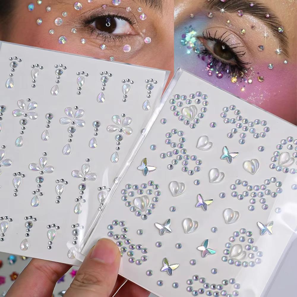 1 Sheet 3D Aurora Crystal Rhin - Beauty Gems Makeup review and price