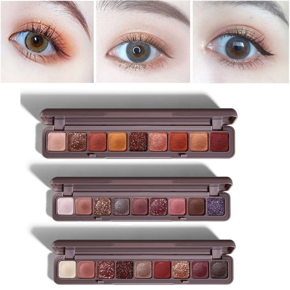 9-Color Fingertip Glitter Eyes - Eyeshadow Glitter Pigment review and price