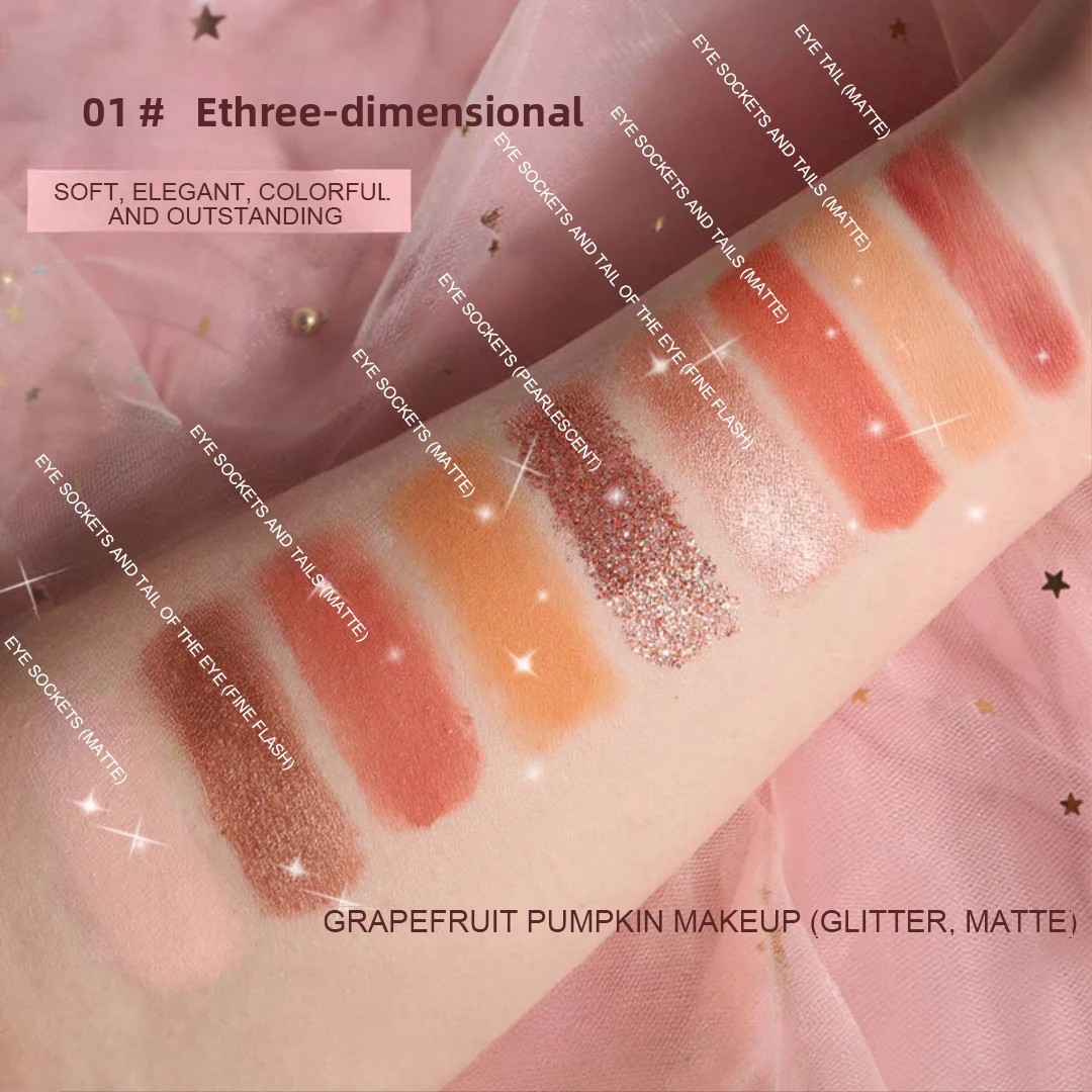 9-Color Fingertip Glitter Eyes - Eyeshadow Glitter Pigment review and price