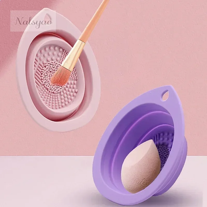 Silicone Folding Makeup Brush  - Beauty Makeup Box review and price